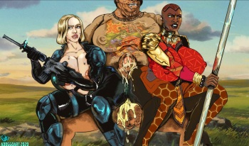 [Adoggo] Widow x Okoye Assjob (Marvel Cinematic Universe) cover