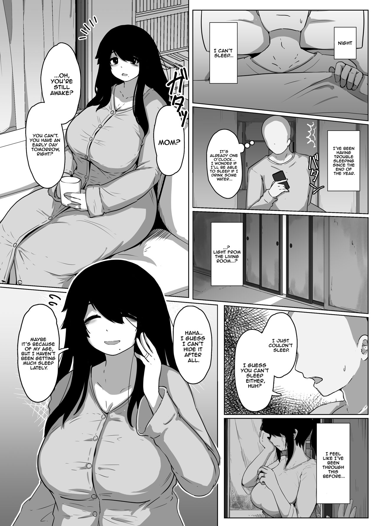Oyasumi, Okaa-san Dounyuu | Good Night, Mom introduction page 12 full