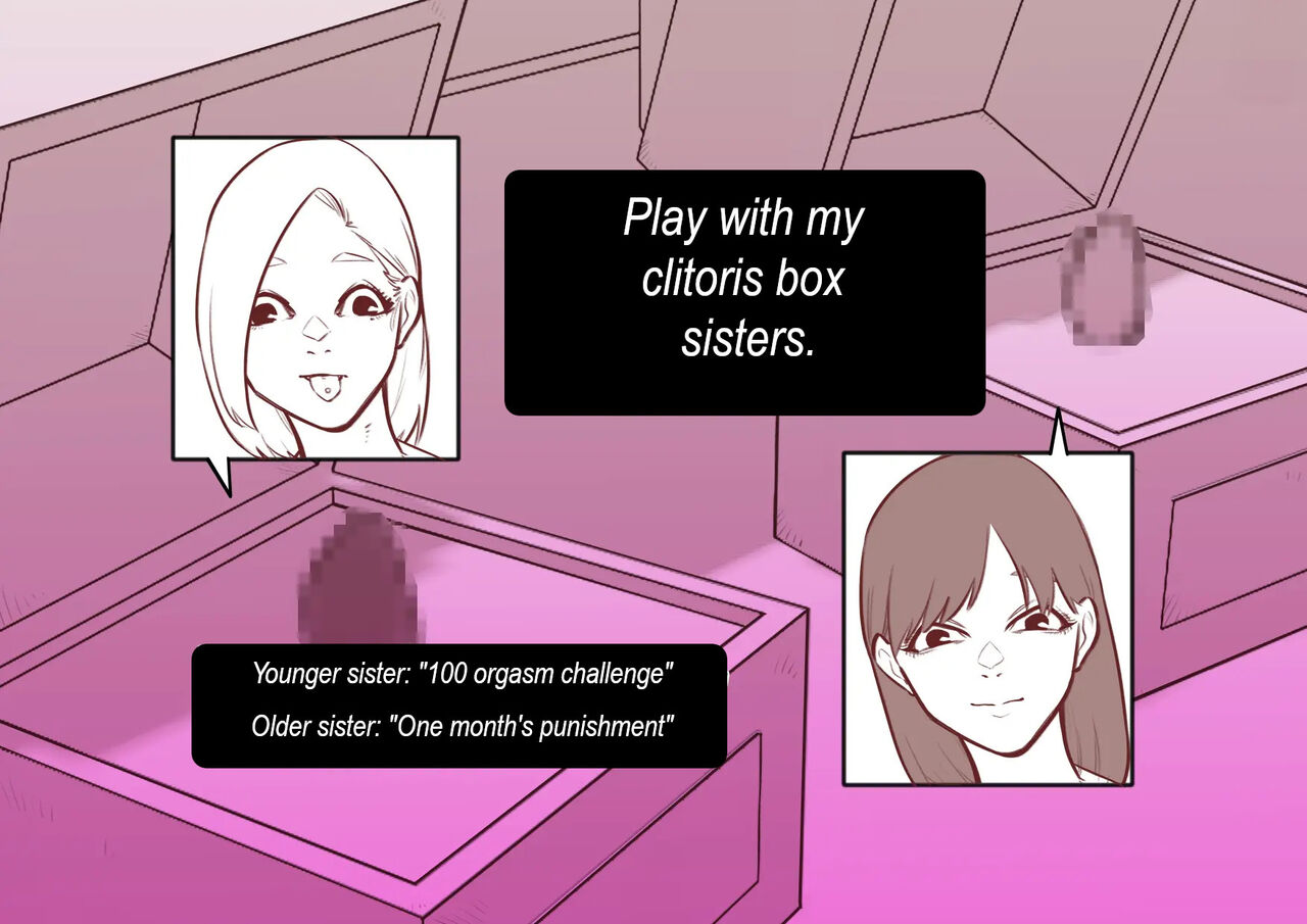 Cli Box ni Batta Onee-chan-tachi no Cli o Ijiri Taosu | Play with my clitoris  box sisters. - Page 1 - Comic Porn XXX