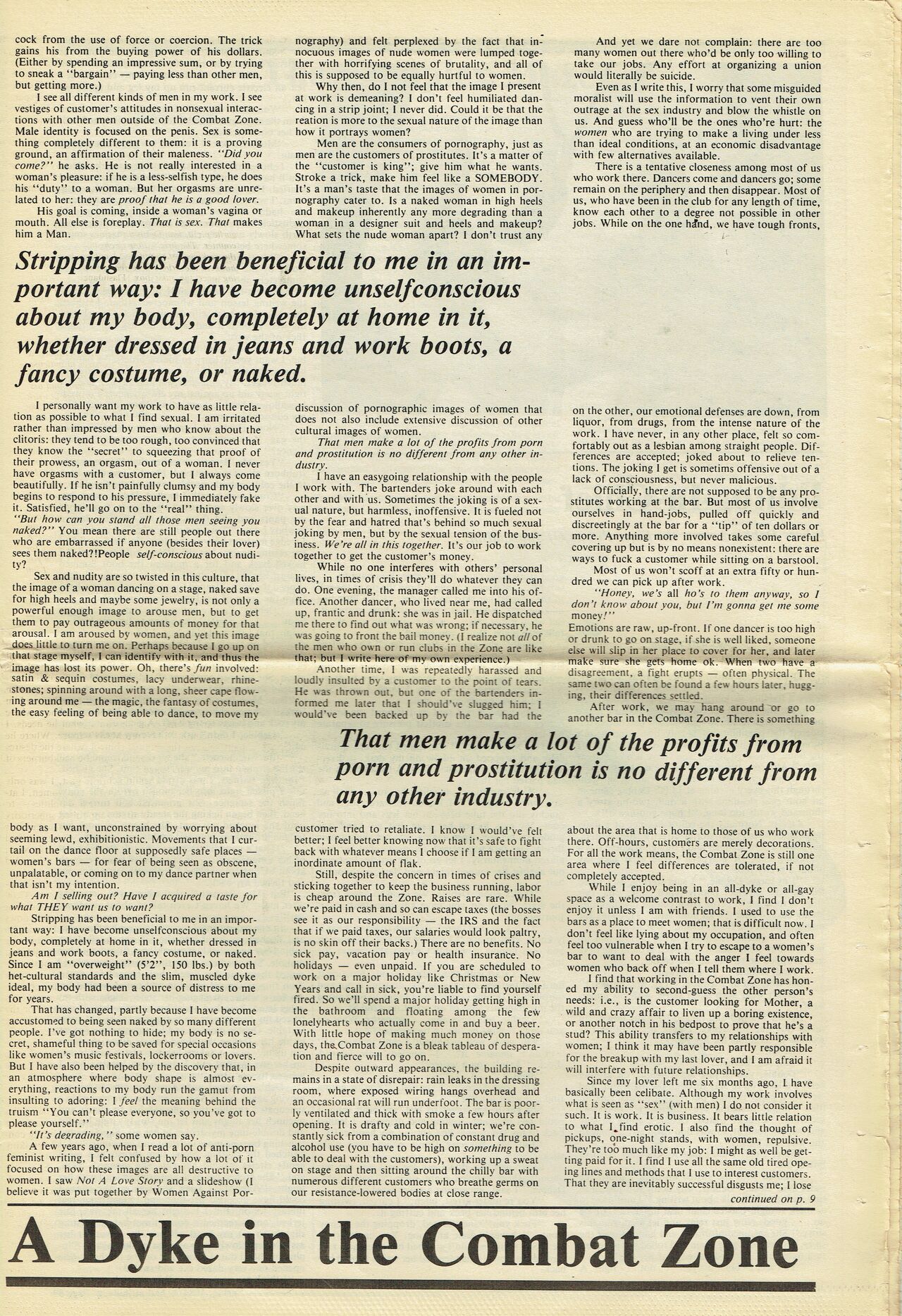 Bad Attitude vol. 1 no. 1 Spring 1984 page 6 full