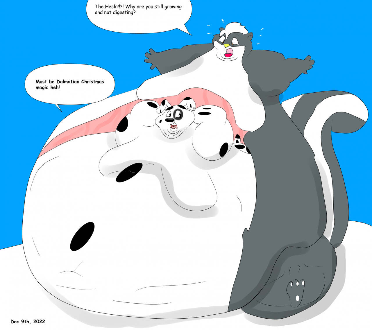 DeepDish Dalmatian's Hippo Christmas page 12 full