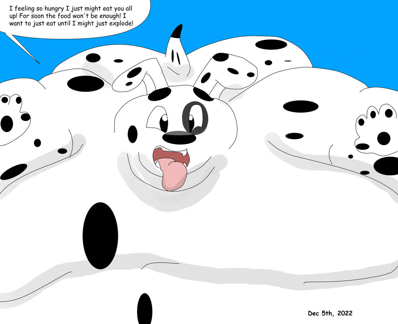 DeepDish Dalmatian's Hippo Christmas page 8 full