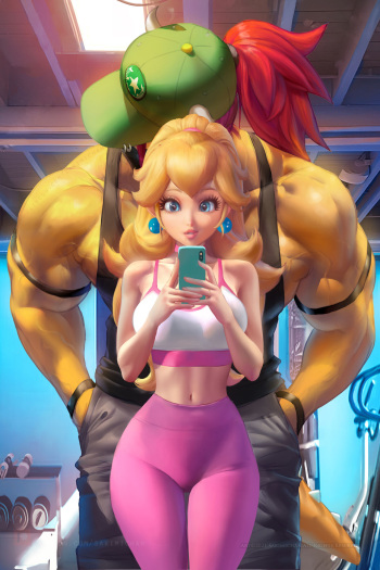 [Sakimichan] Princess Peach Gym Days cover
