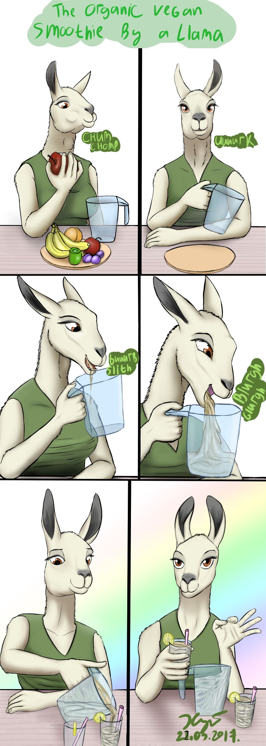 The Organic Vegan Smoothie by a Llama + Extras page 4 full