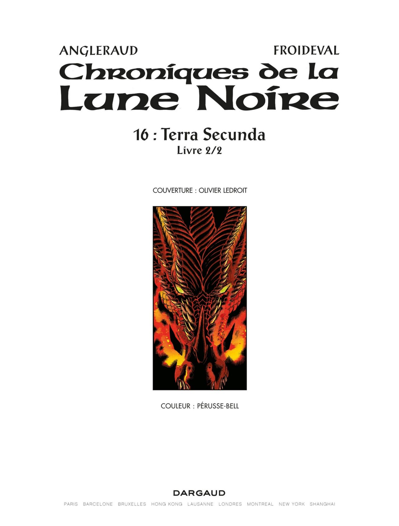 Chroniques De La Lune Noire - T16 - Terra Secu.Nda page 2 full