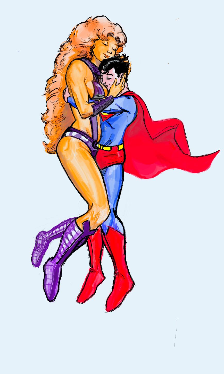 Starfire x Superboy page 1 full
