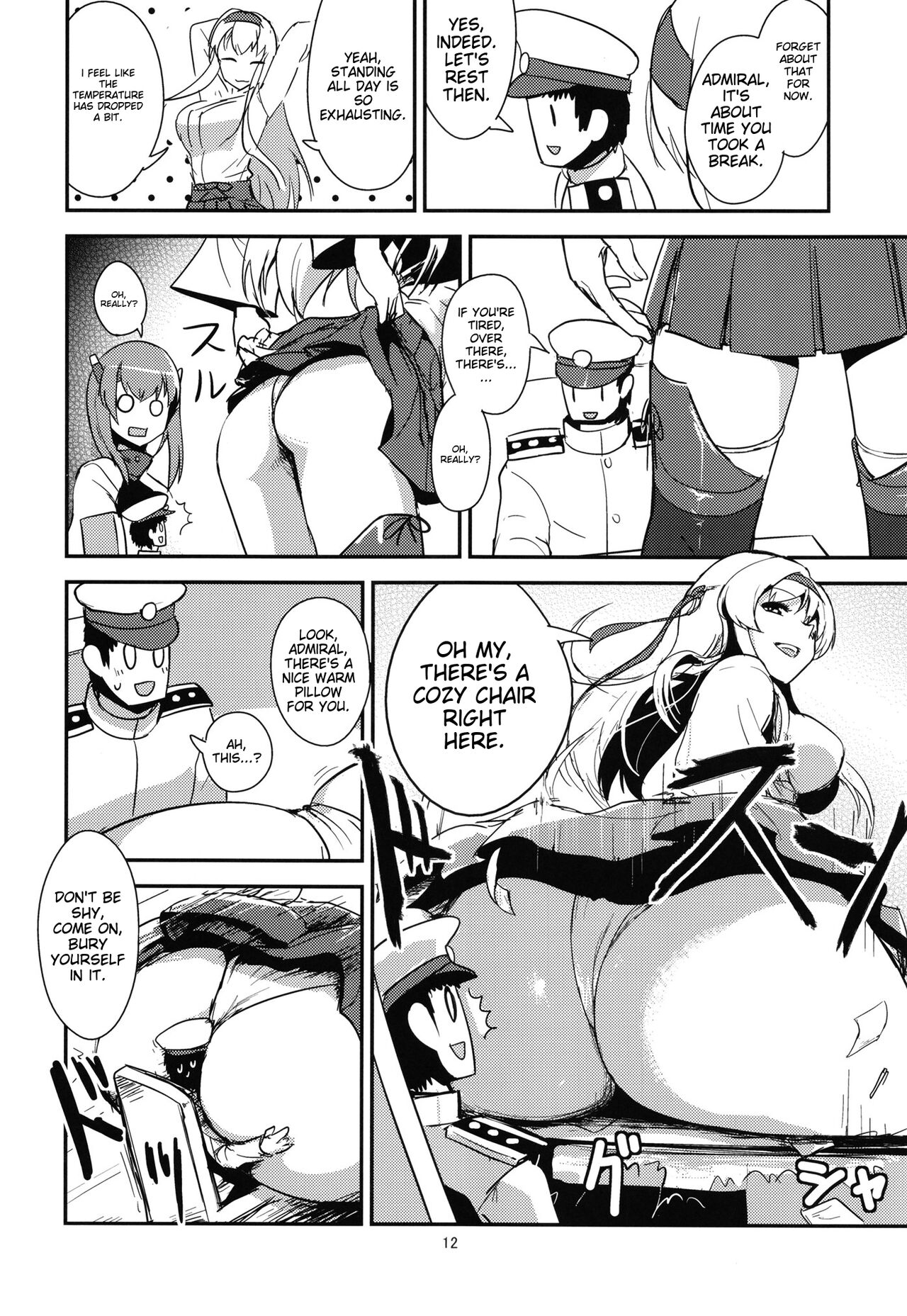Zenkou 3-bai Kanmusu Shiratsuyu to Gas More Chinjufu Futatabi- english translated page 12 full