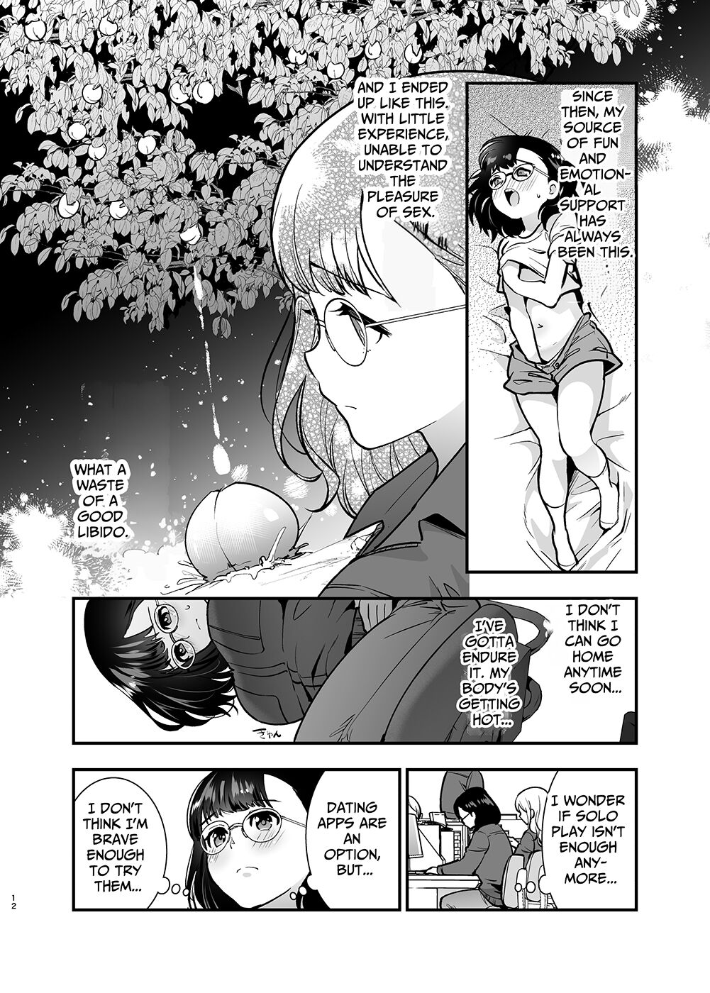 Seiyoku o Moteamasu Jimi de Nekura na Watashi ga Gatenkei Joushi ni Taberareru 3-kakan | Gloomy Normie with Pent-up Lust gets Devoured by her Blue-collar Boss for THREE DAYS page 12 full