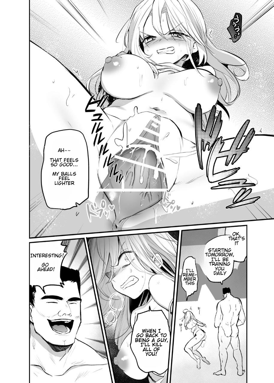Namaiki TS Yankee ga Zetsurin Taiiku Kyoushi no Onaho ni natte Akume Shiofuki Mesu Ochi Ninshin! | TS Delinquent becomes a gym teacher's onahole and Cums, Squirts, Falls as a Female, Gets Pregnant page 10 full