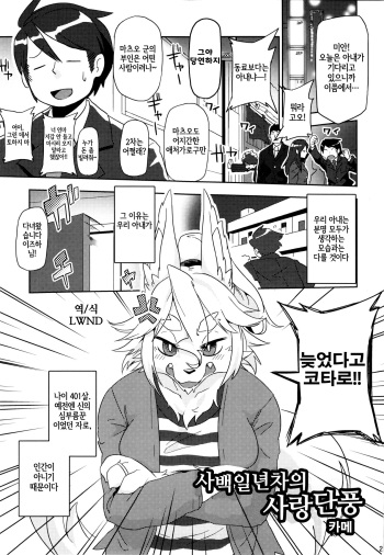 [Mayoineko (Kame)] Yonhyakuichinenme no Koimomiji (Kemokko Lovers 6) [Korean] [LWND] cover