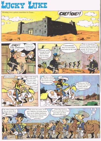 Lucky Luke "What a drag" cover