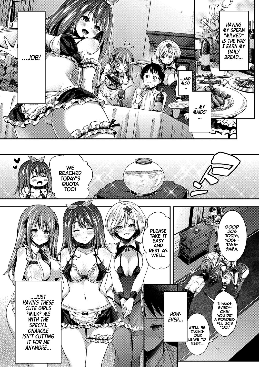 Harem Maid no Damedame Ecchi | Kinky Sex with My Maid Harem Chapters 01-05 page 12 full