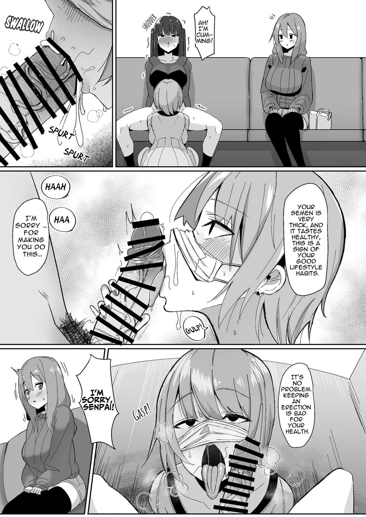 Moshimo Futanari wa Bokki Shitara Shasei suru no ga Atarimae no Sekai dattara ~Clinic Hen~ | What if a futanari getting a boner meant they had to blow their load? ~Clinic~ page 9 full