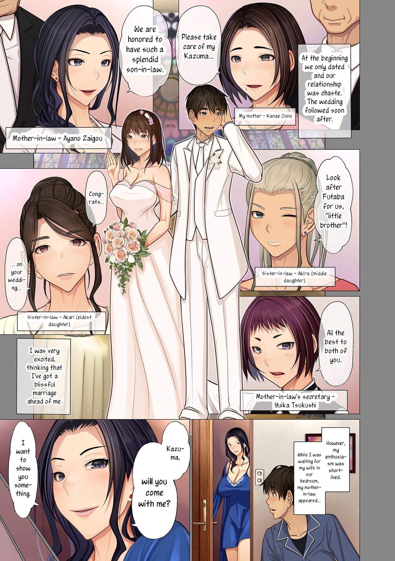 Fugou Ichizoku no Muko ~Tsuma Igai Zenin Ore no Onna~ Sono 1 | I married into a wealthy family ~All the women in the family except my wife are mine~ Part 1 page 7 full