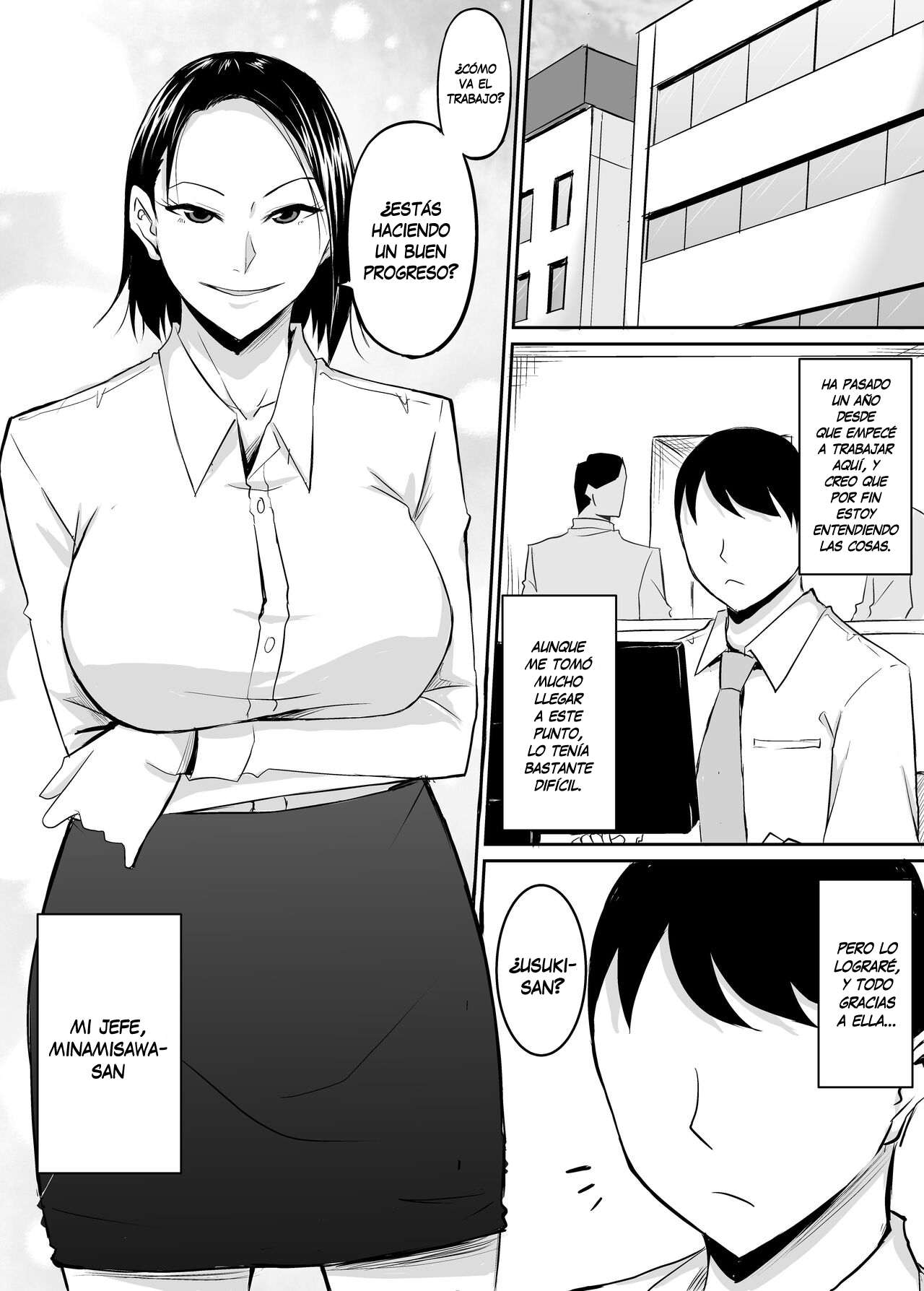 Akogare no Onna Joushi ga Douryou no Charao ni Otosareru Hanashi page 2 full