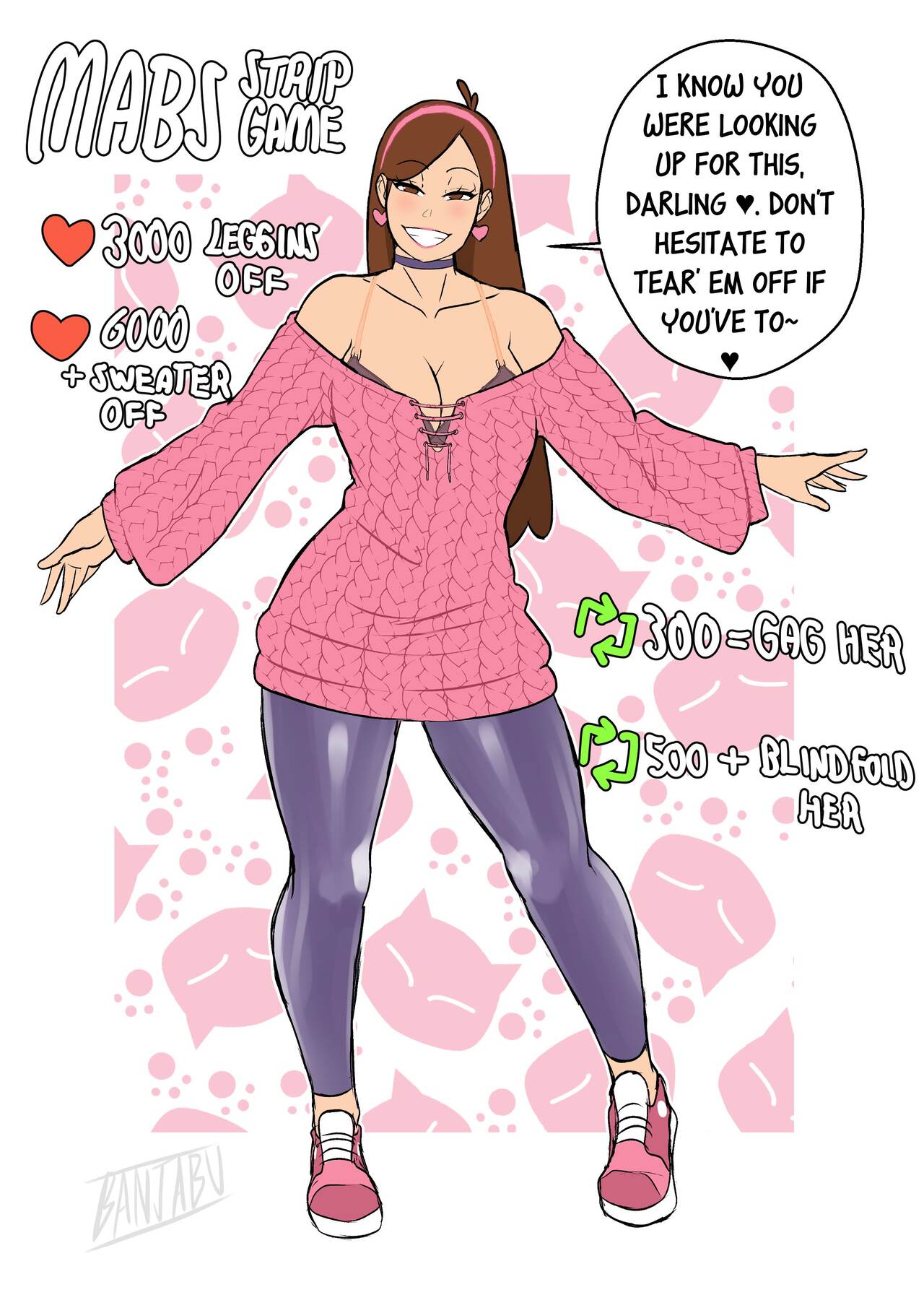 Mabel & Candy Stripgame page 1 full