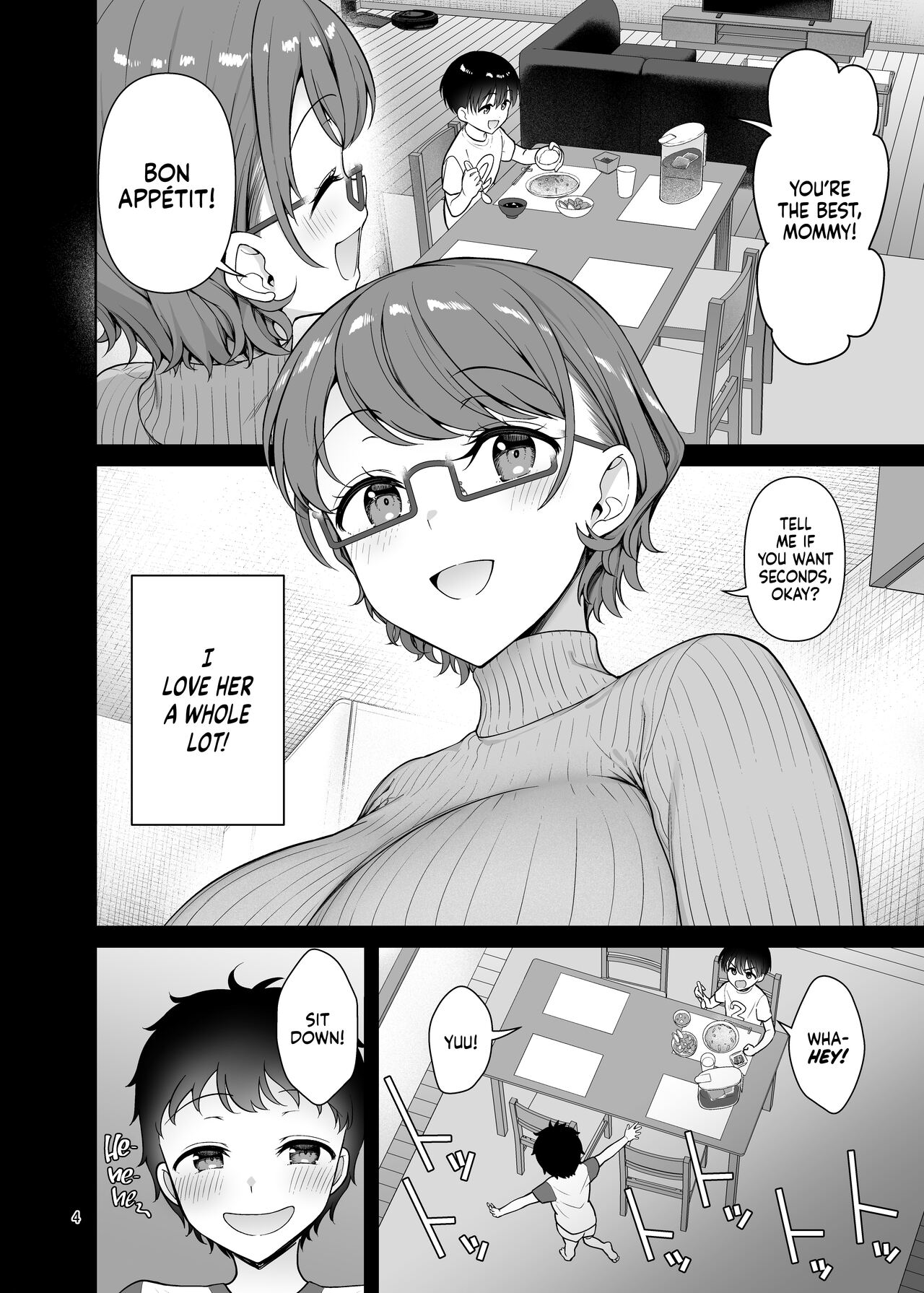 Boku no Mama wa Otouto no Mae de dake Dosukebe ni Naru | My Mom Turns Into  a Slut for My Little Brother, and Him Alone - Page 4 - Comic Porn XXX