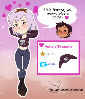 [Lester] Amity & Luz's stripgame (The Owl House) cover