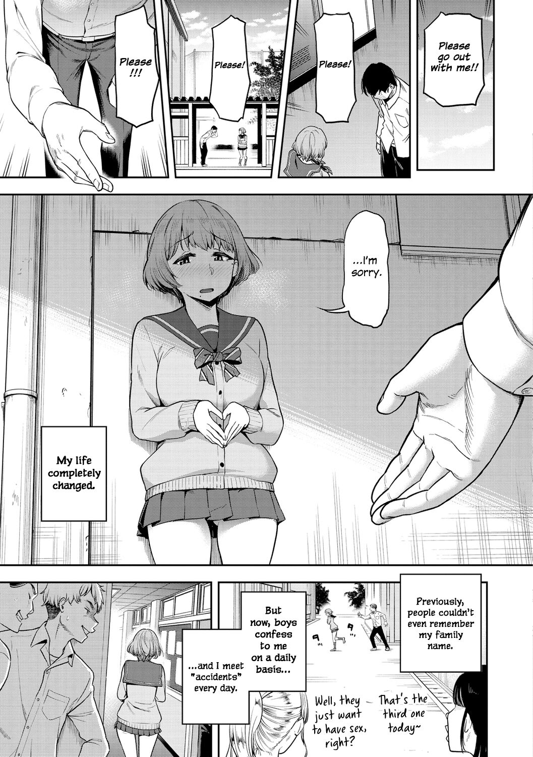 Watashi wa Tada Skirt o Mijikaku shita dake Ch 1~3 page 7 full
