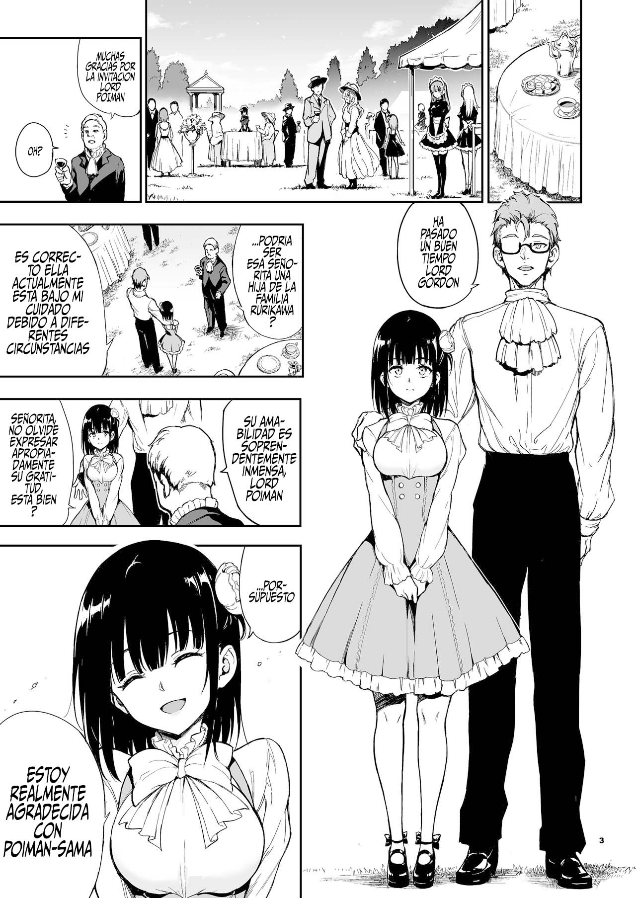 Maid Kyouiku. 5 -Botsuraku Kizoku Rurikawa Tsubaki- | Educación de una maid 5 -La aristócrata caída Rurikawa Tsubaki- page 3 full