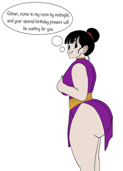 Chichi’s birthday gift to Gohan