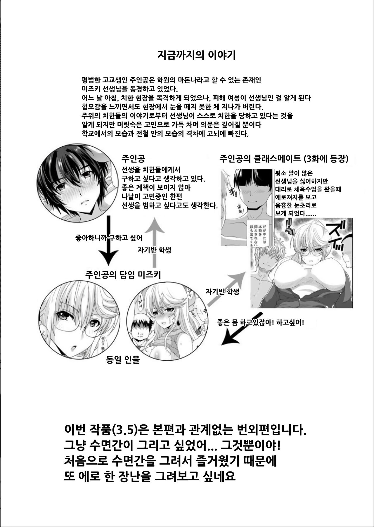 Akogare no Josei  wa Chikan Densha de Choukyouzumi Deshita 3.5 ~Seito Shidoushitsu Hen~ | 동경하던 그녀는 치한전차에서 조교완료 되었습니다 3.5 ~학생지도실편~ page 3 full