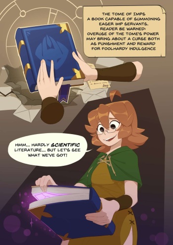 [HuffsLove, Spicymancer] Monster Researcher Eclair and the Book of Imps! [English][complete] cover