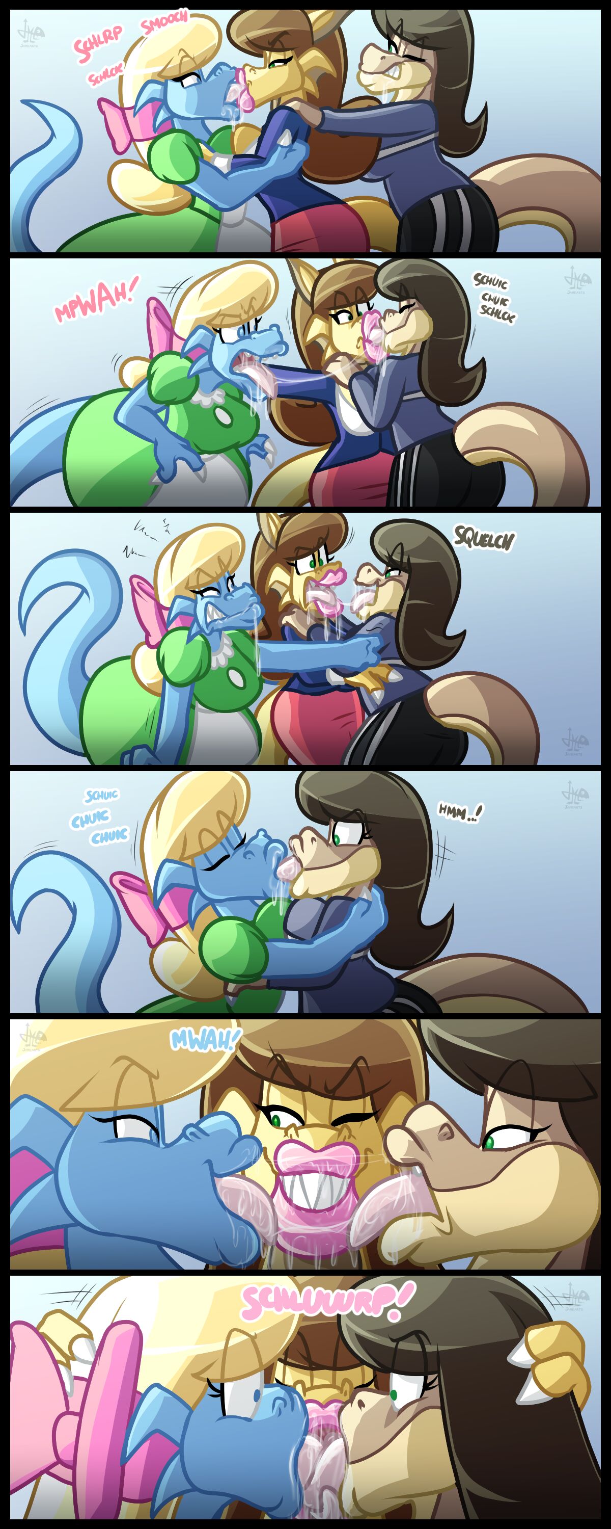 Be mine ...dork!, Three-Way kiss, & Tongue Sucking Ladies page 11 full