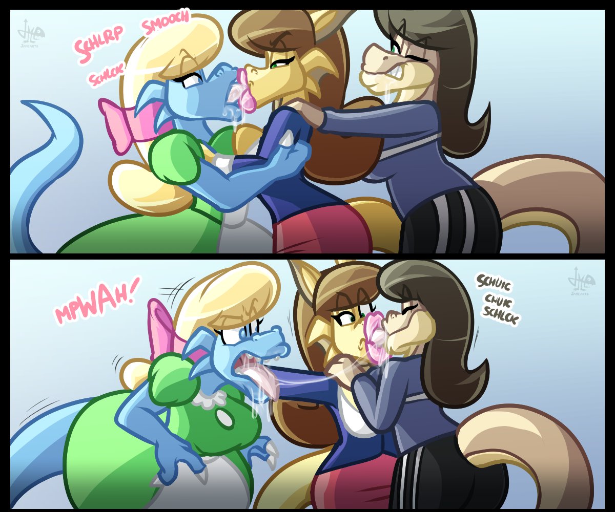 Be mine ...dork!, Three-Way kiss, & Tongue Sucking Ladies page 7 full