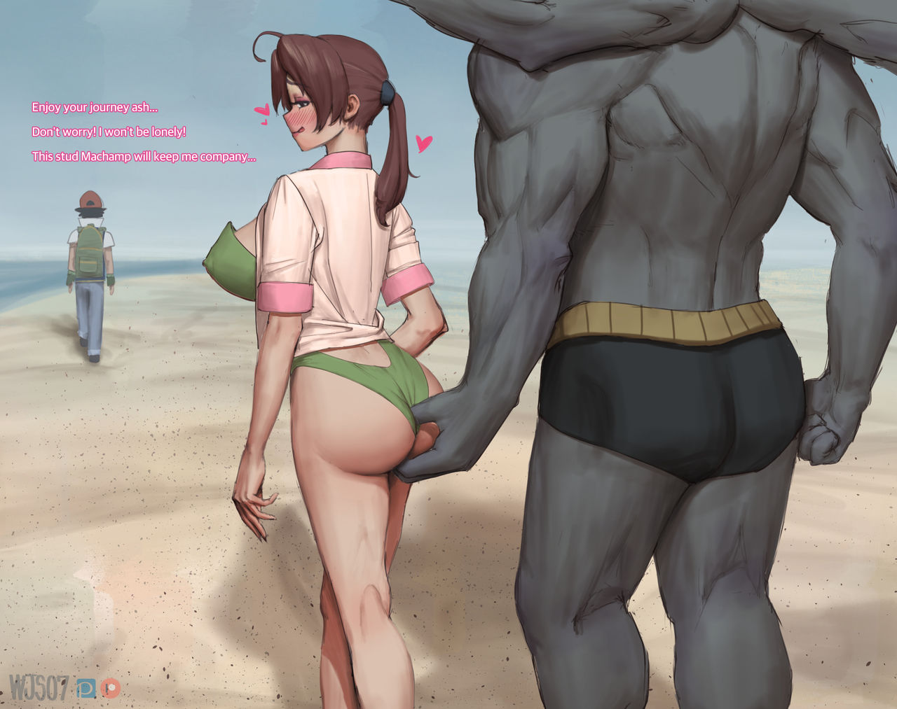 Delia at the Beach page 1 full