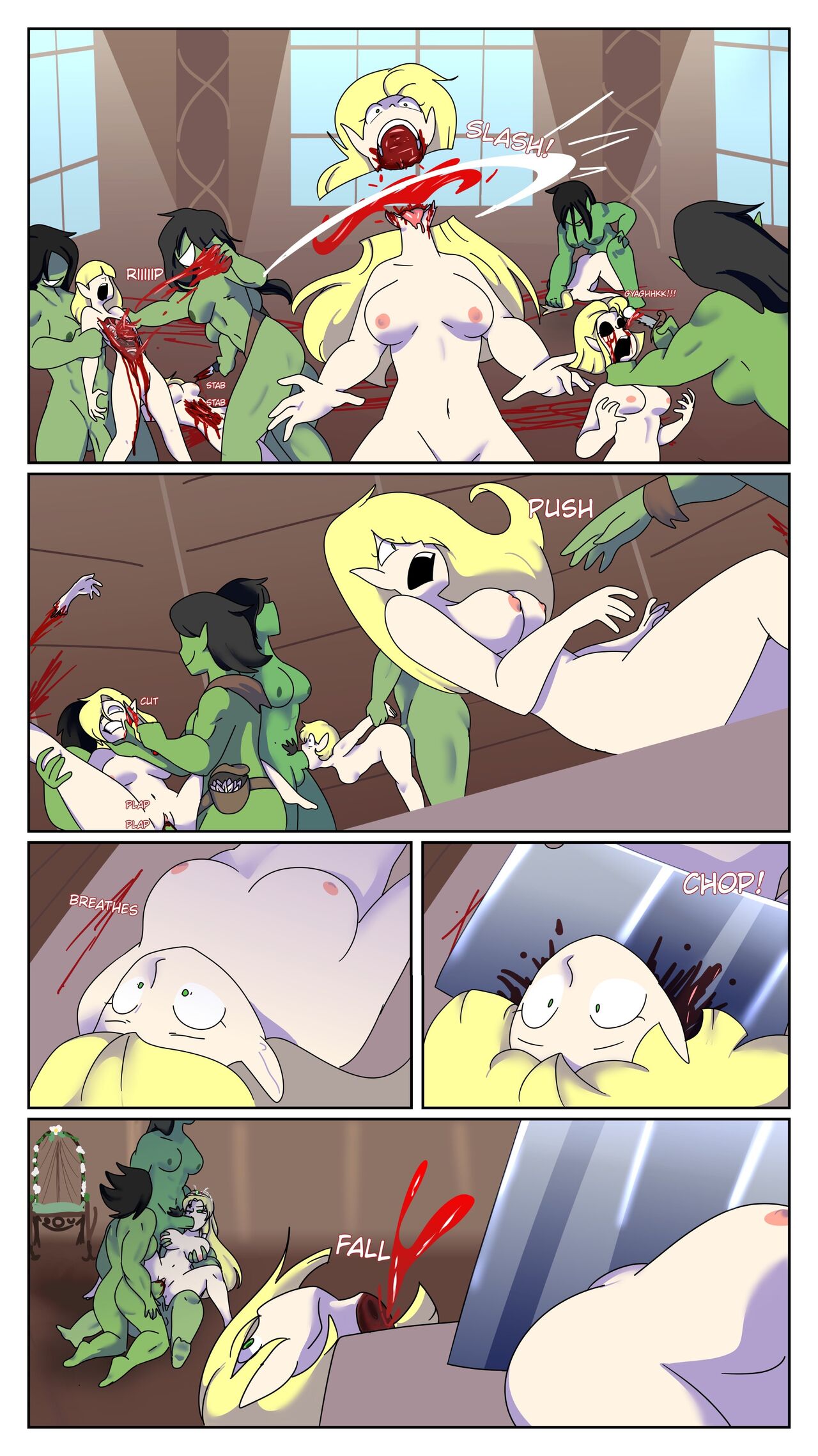 Futa Orc raiders vs Elven troops page 7 full