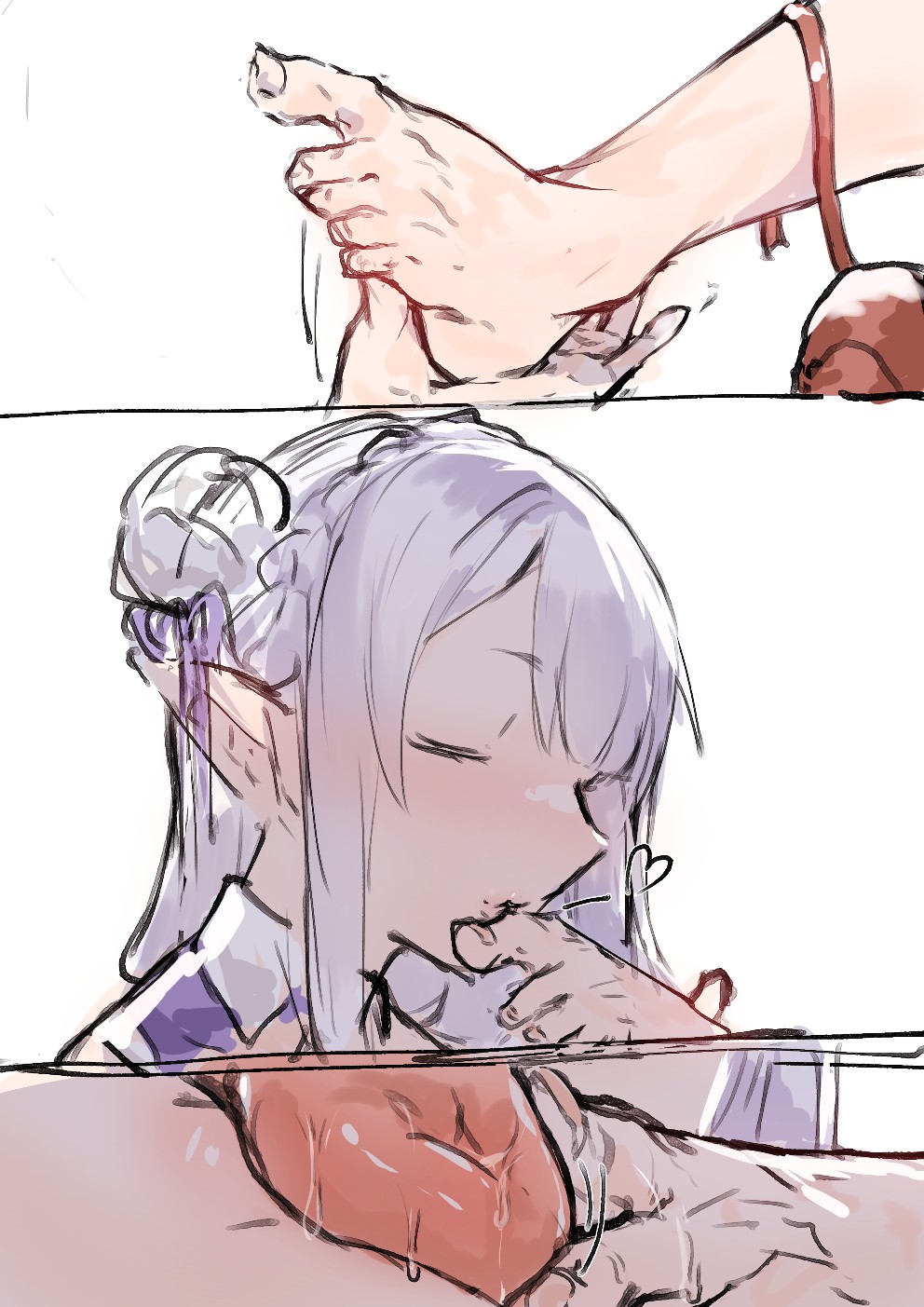 Subaru x Emilia and Rem futa page 8 full
