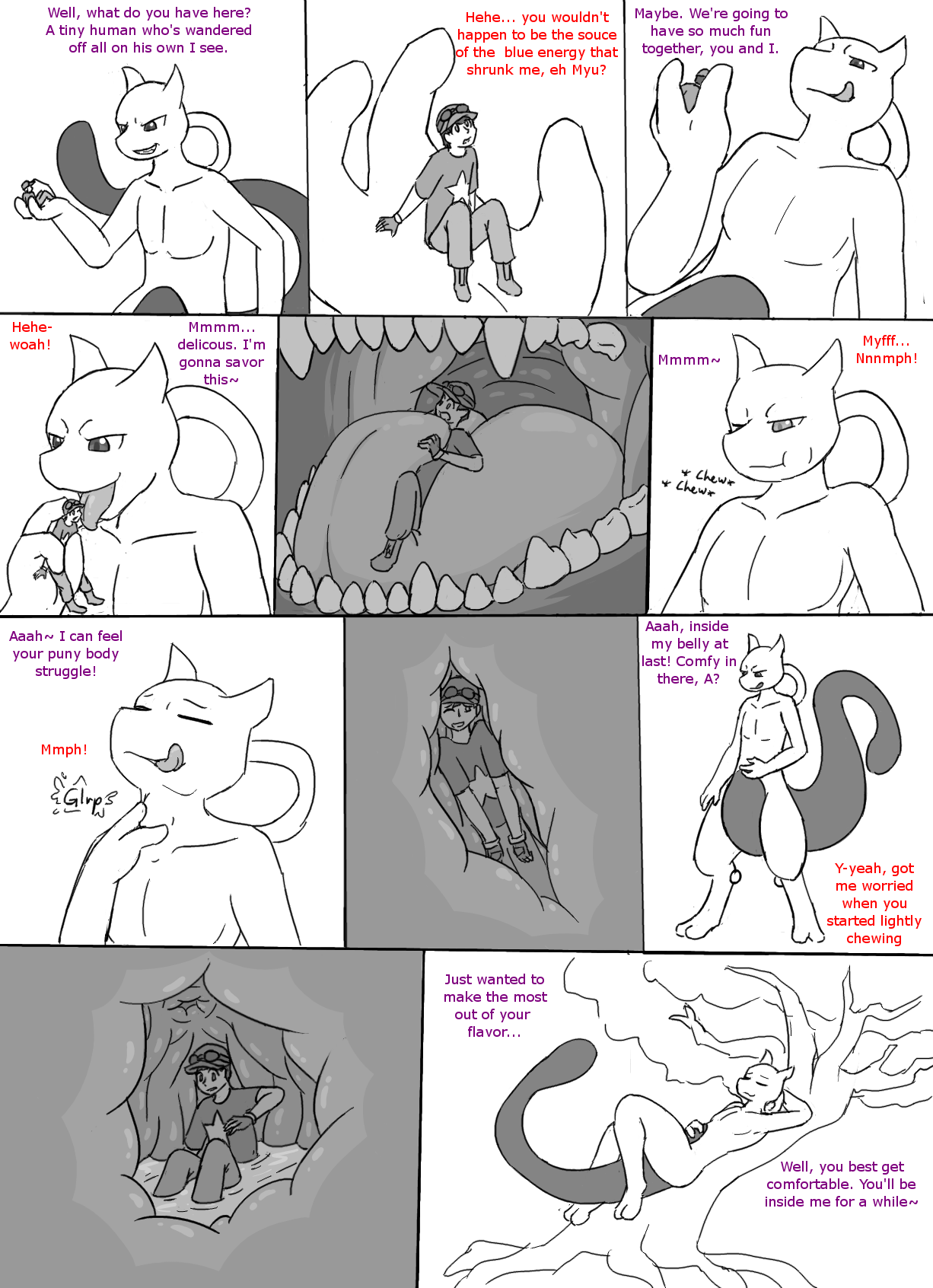 Myu, Mewtwo, and A Comic page 1 full