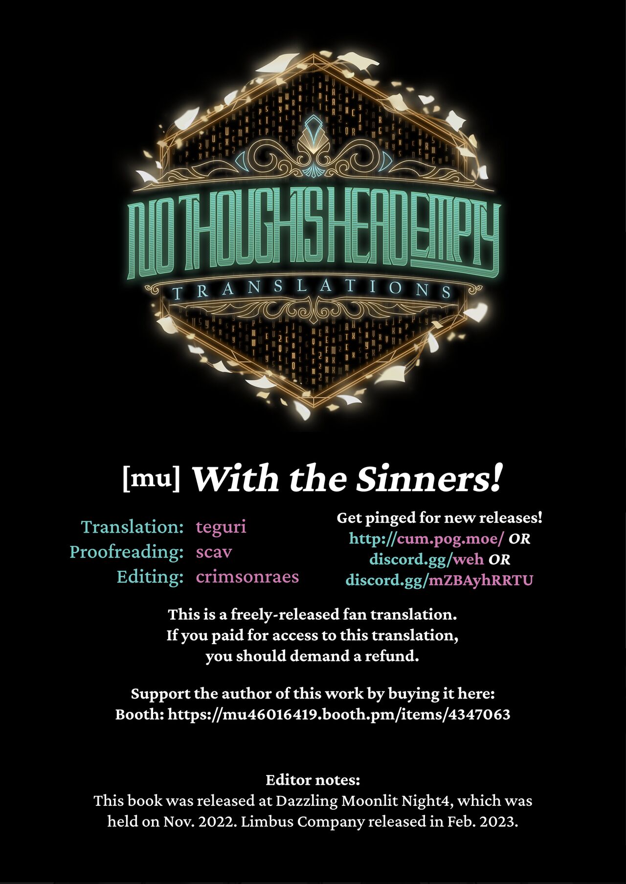 Shuujin to!! | With the Sinners!! page 11 full