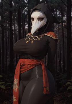 plague doctor #1 ai generated