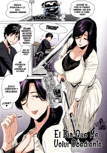 [Etuzan Jakusui] Sunao ni Nareta Hi | El día que me convertí en sumisa [Spanish] [Colorized] [Big Daddy Scan] cover