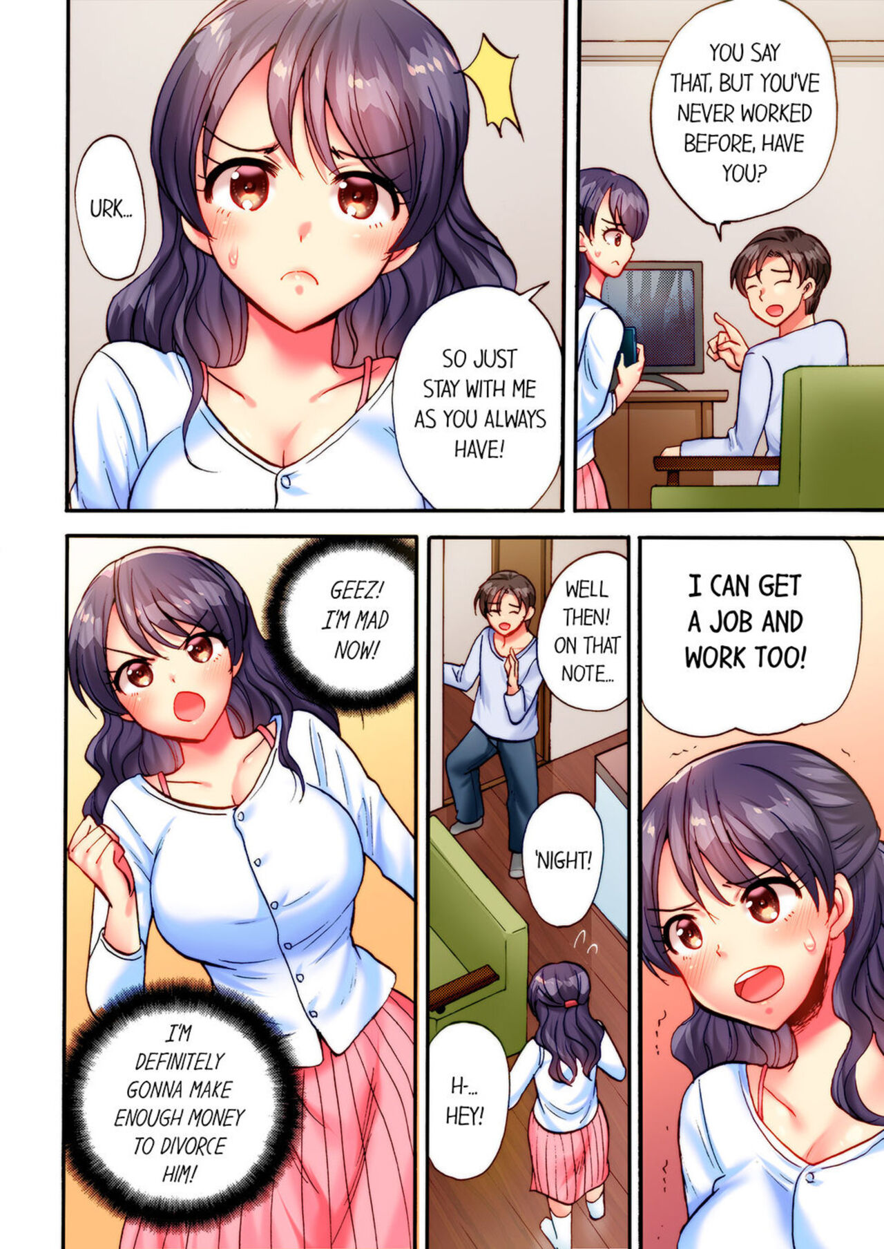 "Dame! Uwaki ni Nacchau" Sōnyū ni Yowai Hitozuma wa Shigoto chū ni Gachīki SEX | “We Can’t! It’ll Be an Affair!” Wife Who Loves Penetration Has Hardcore Sex During Work 1 page 4 full