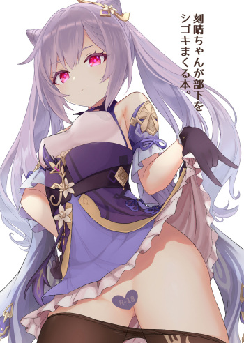 [Wasabi Mochi (Momosawa)] Keqing-chan ga Buka o Shigoki Makuru Hon (Genshin Impact) [Digital] cover