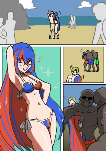 [Henzu8] Nanpa sa reru ryūru-chan on the beach [fire emblem engage ) cover