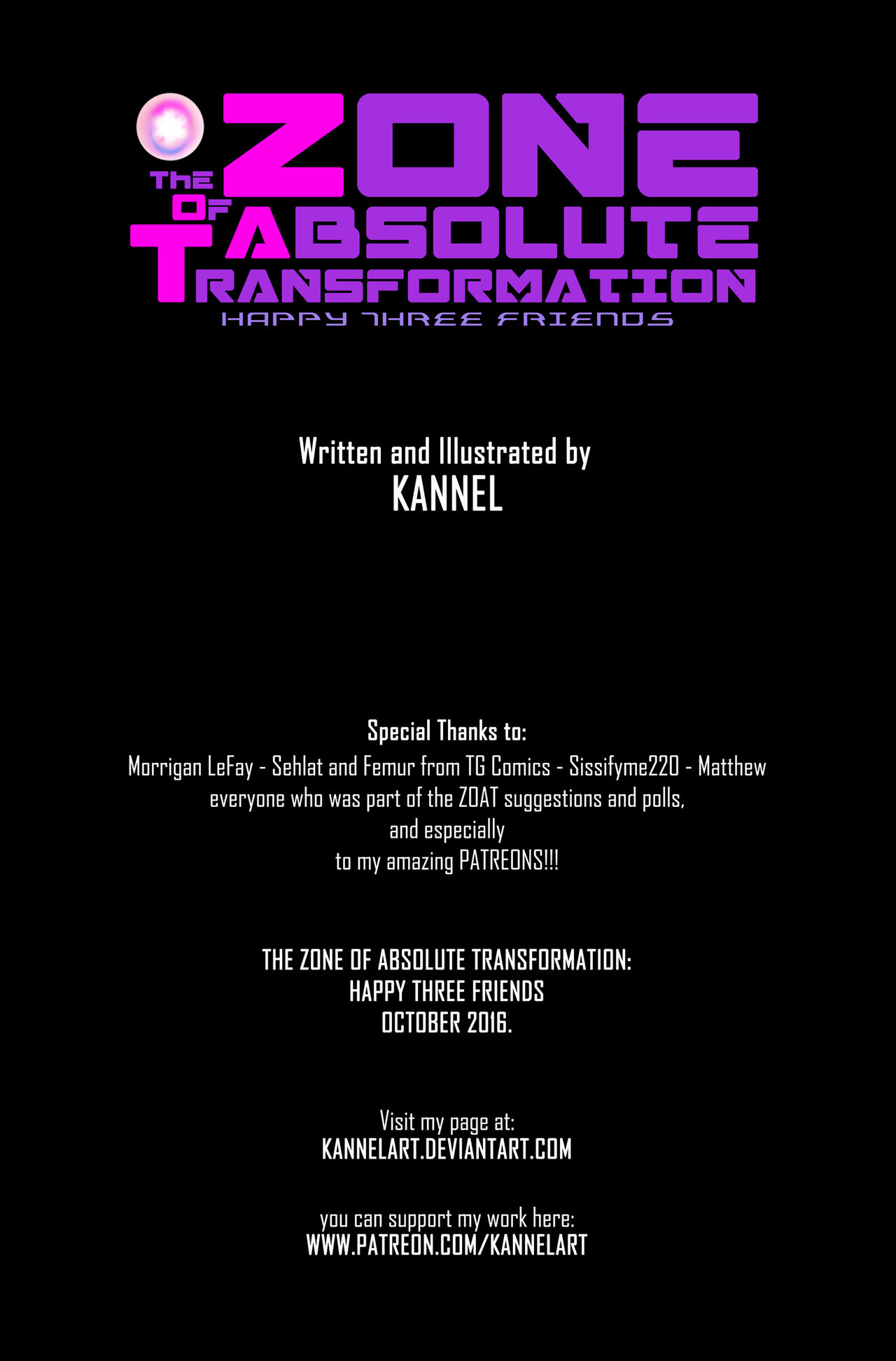 The Zone of Absolute Transformation: Happy Three Friends page 2 full