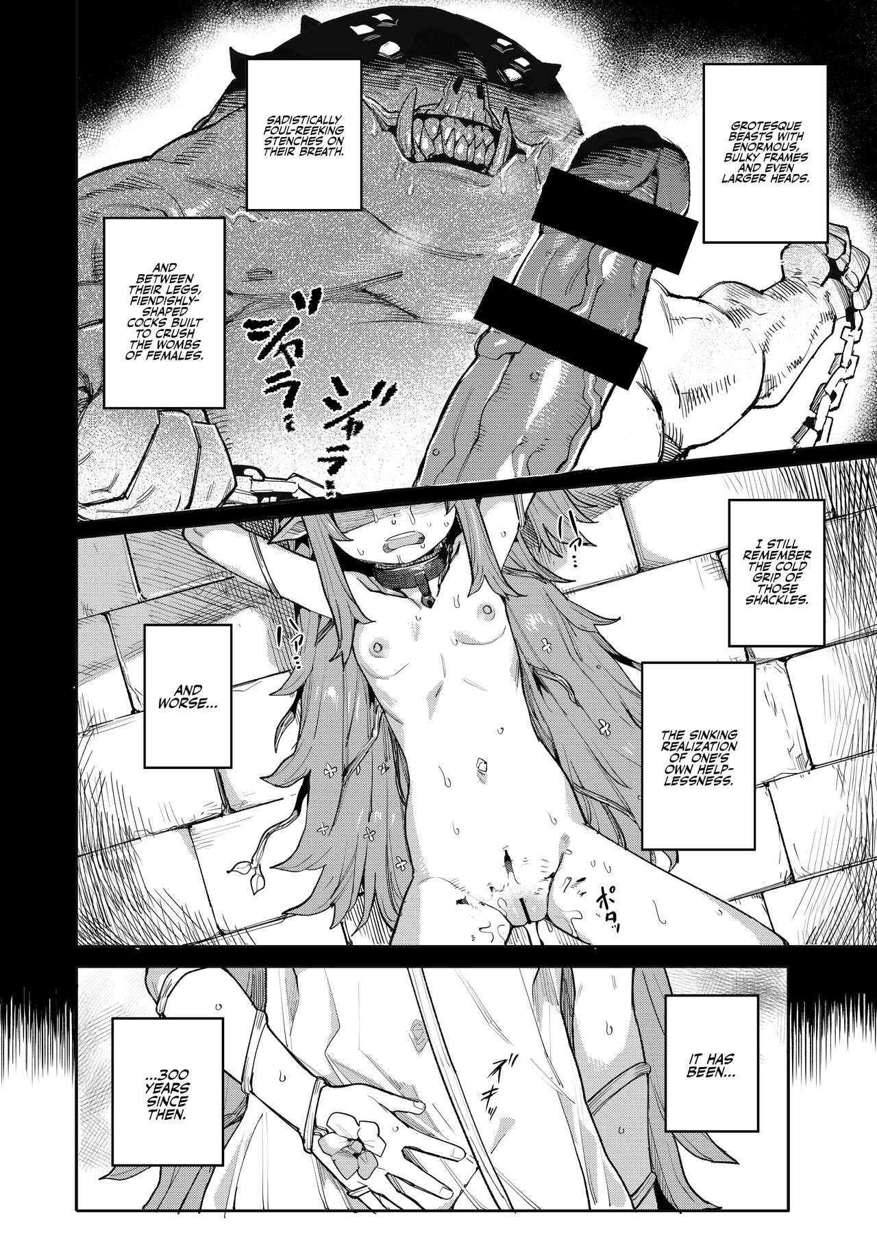 Seirei Rougoku Nyehiru ~Choukyou Zumi no Osanai Shikyuu ni Kizamareru Koufuku Bunsho~ | Enslaved Nymph Nyehil - The Tale of a Broken Sow Whose Immature Womb Was Trained To Submit page 4 full