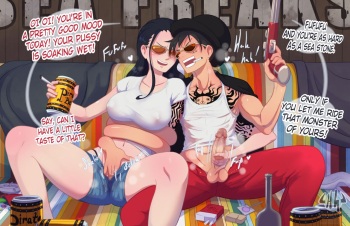 [Hornygraphite] Robin x Luffy's Valentines (One Piece) cover