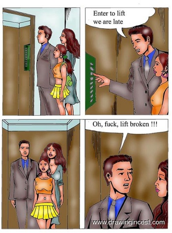[DrawingIncest] An adventure in a broken lift can be funny cover