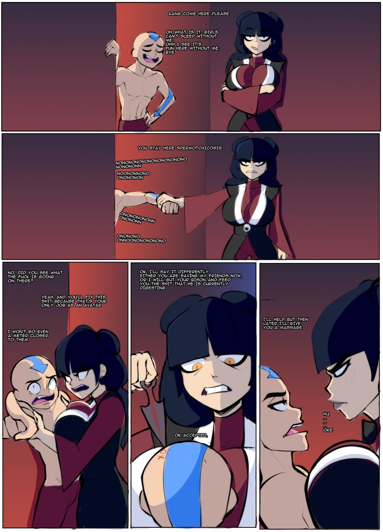 Legend of Aang but he's Azula's simp page 9 full