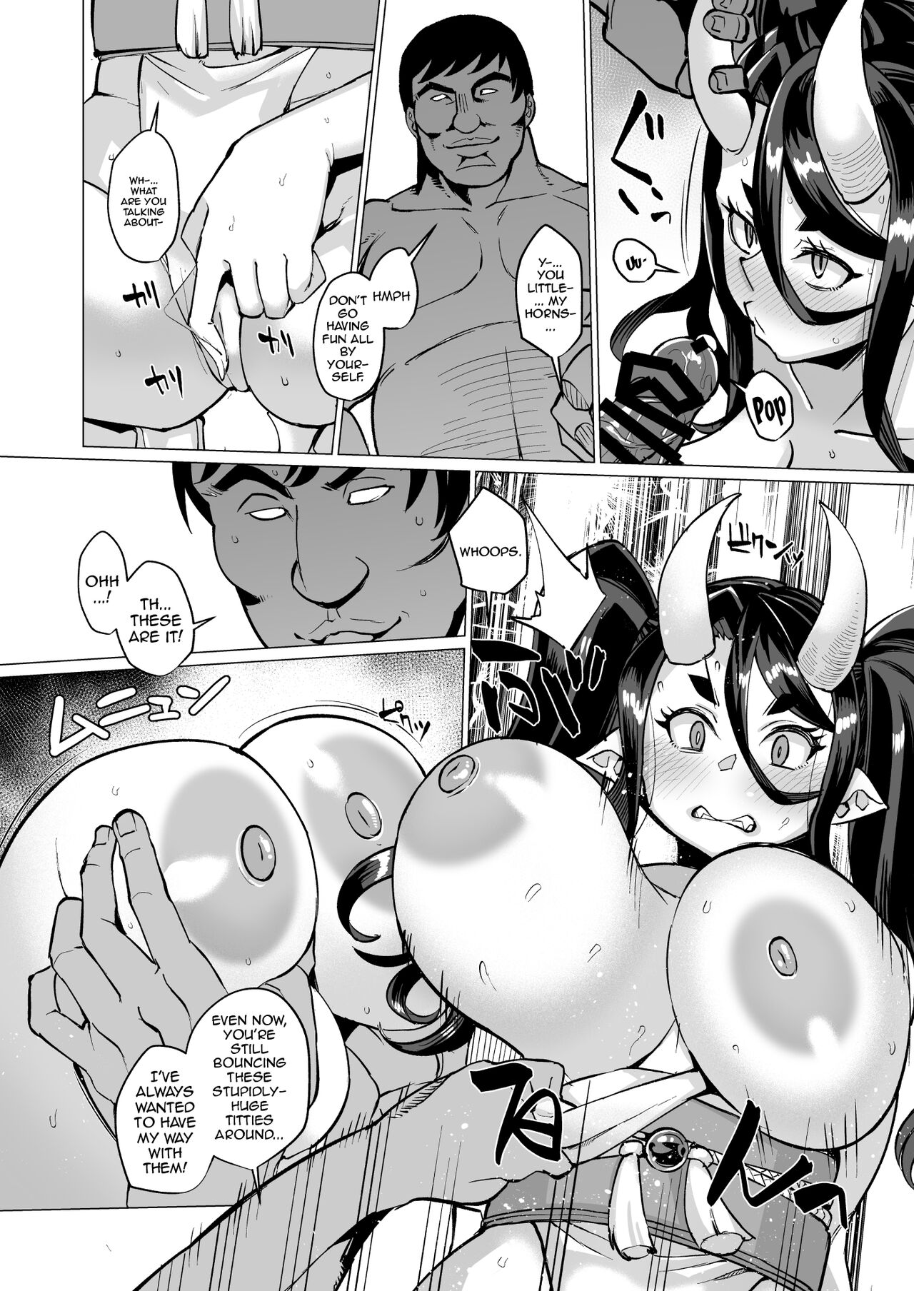 Oni Miko Yome Da Furusato de Choushi Koi Teta Shouwaru Oni Lolibabaa ga Jigou Jitoku de Subete o Ushinai Korogarikonde Kita node Oyome-san Ken Onaho ni Shiteyaru Hanashi page 11 full