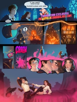 Harry and Hermione in the Room of Requirements