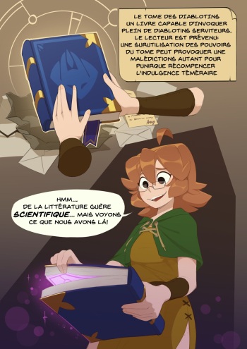 [Huffslove] & [Spicymancer] Monster Researcher Eclair and the Tome of Imps [French] cover