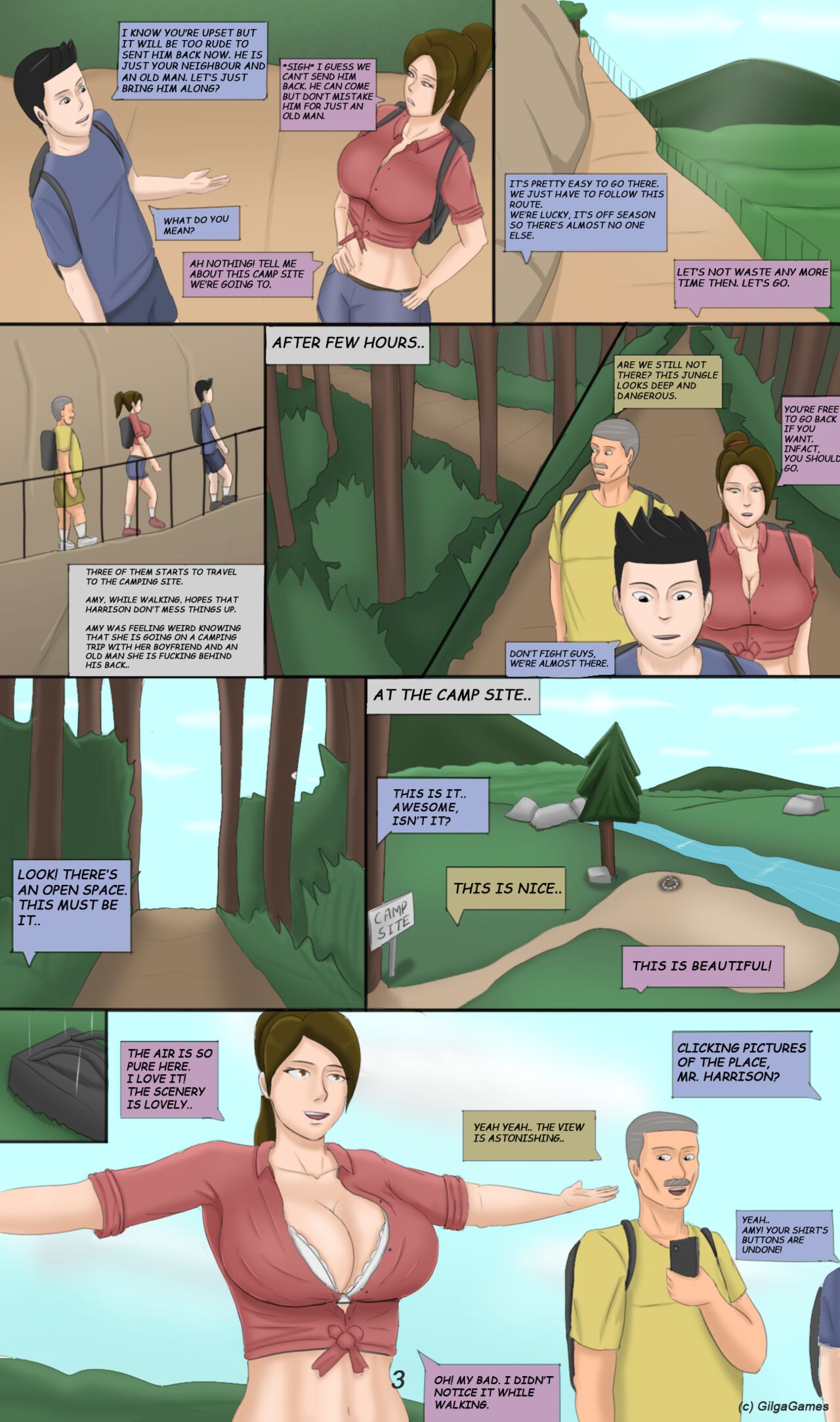 Amy's Ecstasy: The Camping Trip page 3 full