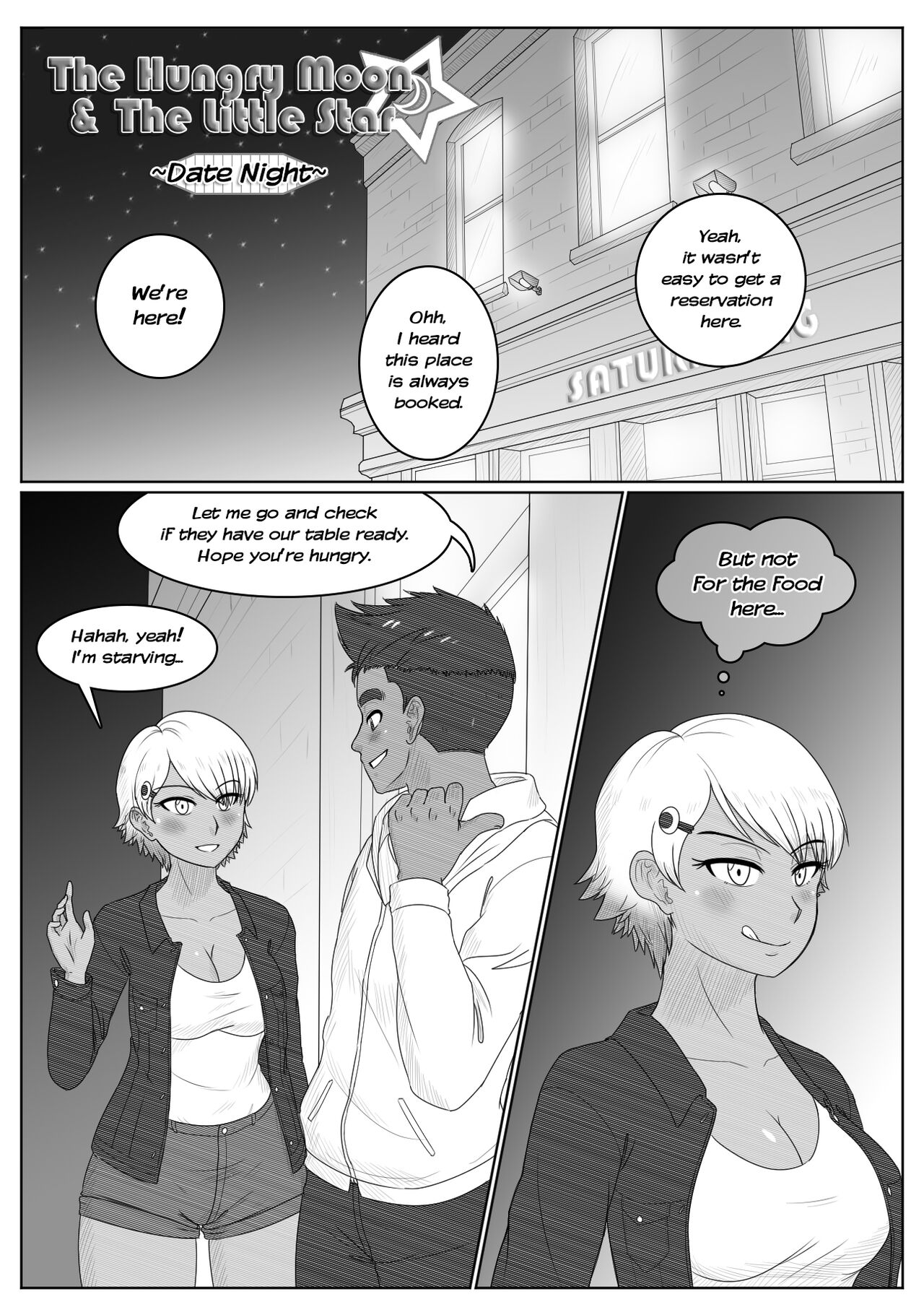 Malezor - Hungry Moon & Little Star - Date Night page 1 full