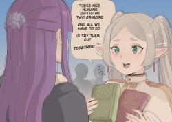 Frieren trying new spells....